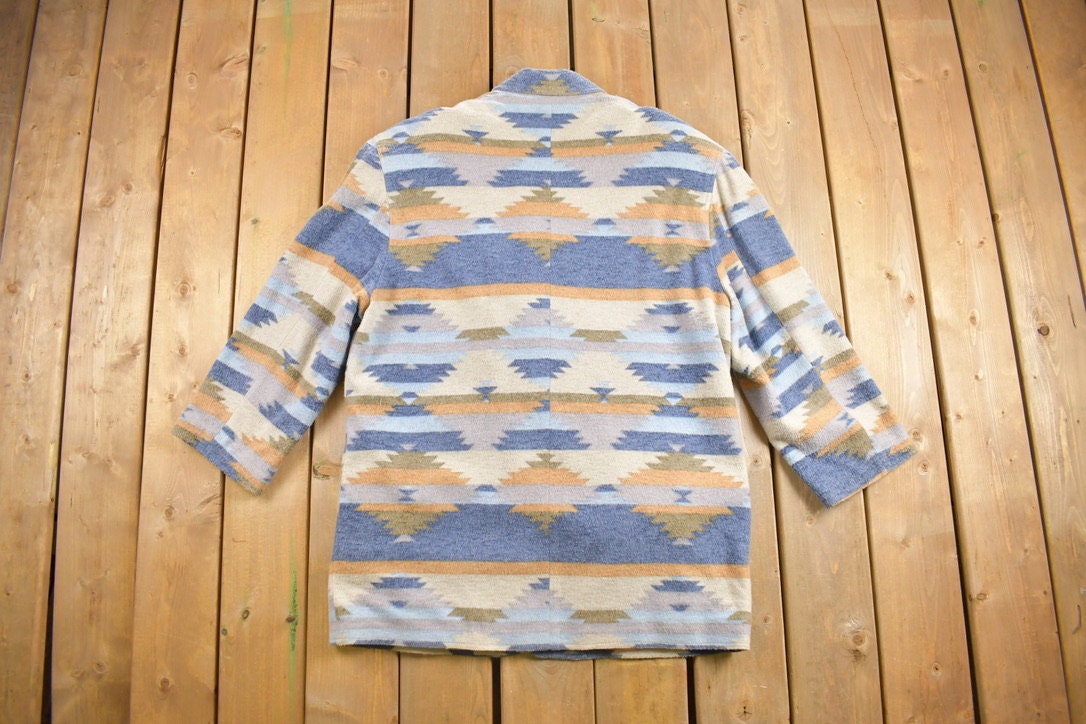 Vintage 1980s Aztec Pattern Blazer