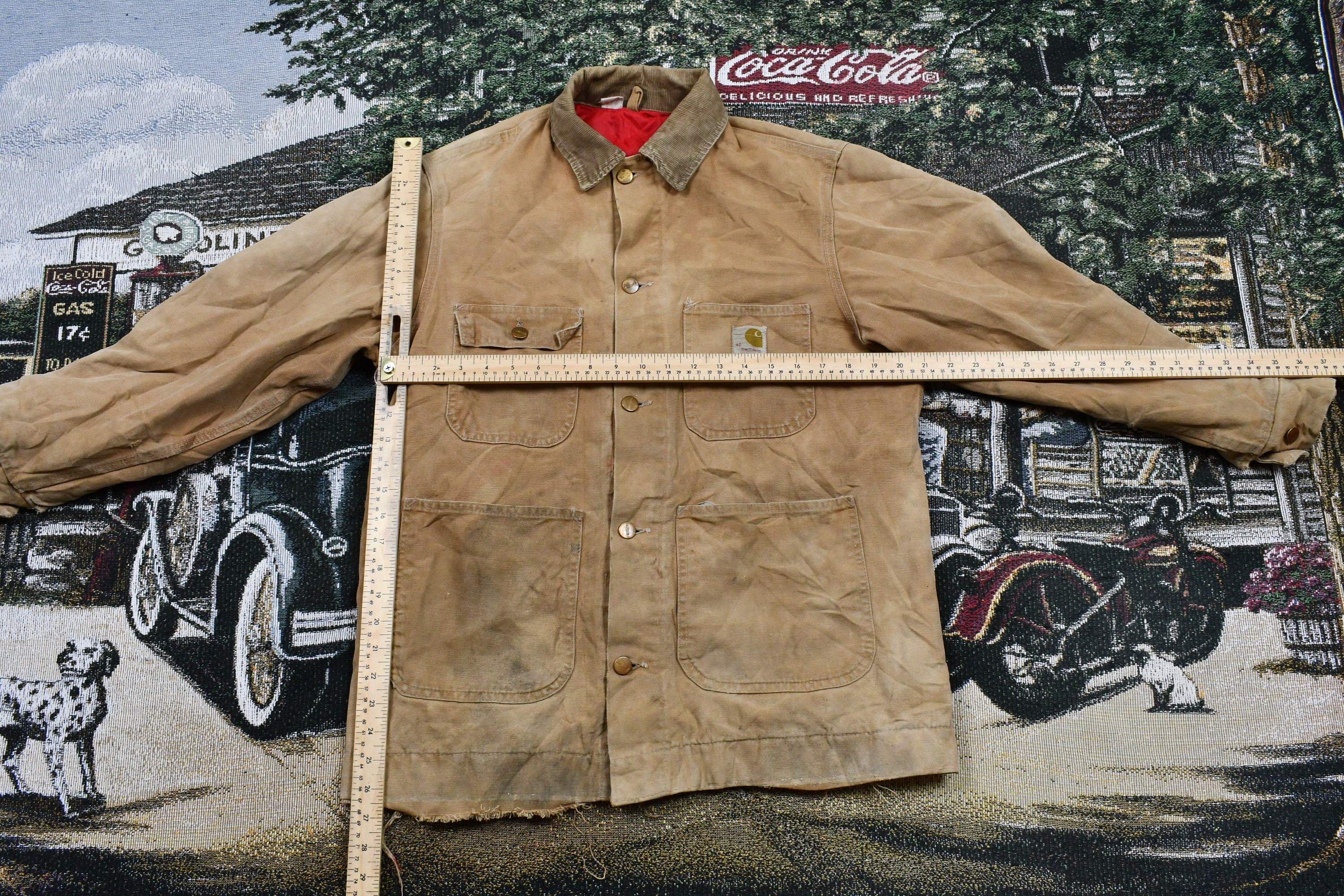 Vintage 1970s Distressed Carhartt Chore Coat