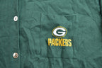 Vintage 1990s Green Bay Packers NFL Button Up Collared Sweatshirt