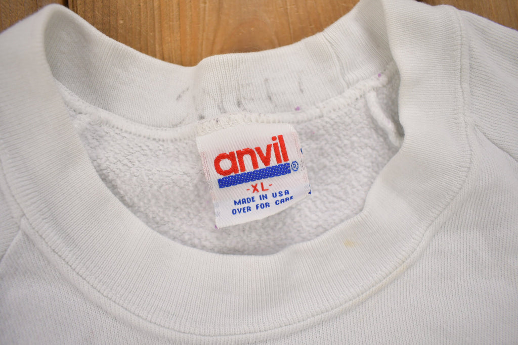 Vintage 1980s Halloween Patchwork Raglan Crewneck Sweatshirt