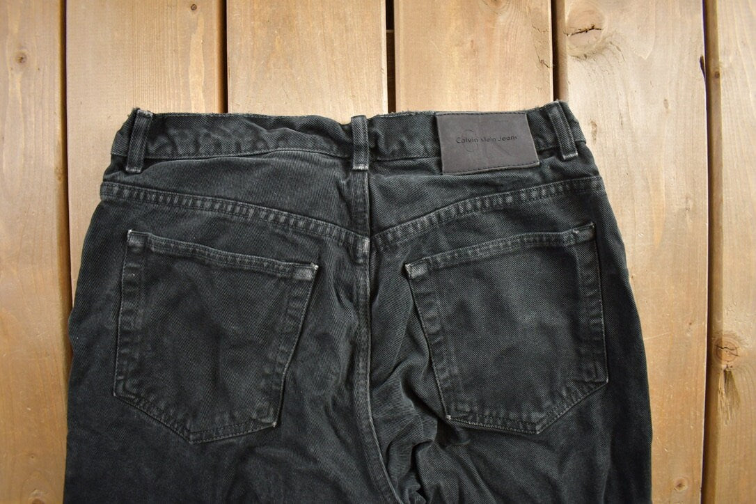Vintage 1990's Calvin Klein Black Jeans 30x30