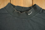 Vintage Y2K Nike Mini Swoosh Black Mock Neck Shirt