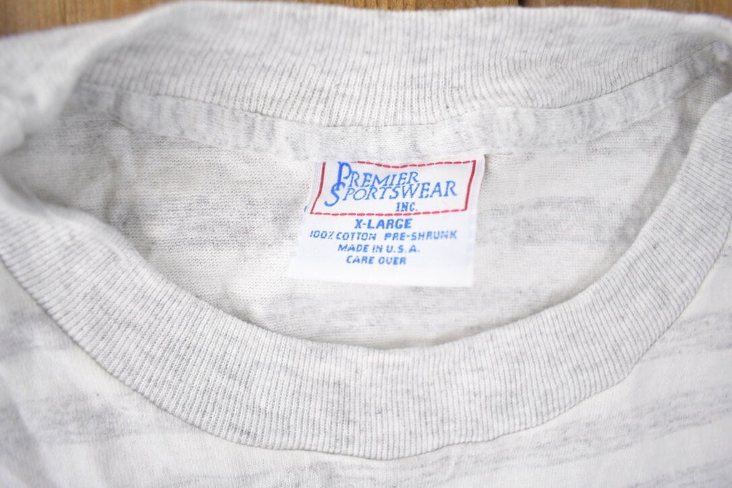 Vintage 1990s Nashville Music City USA Souvenir Single Stitch Travel T Shirt Made In USA XL