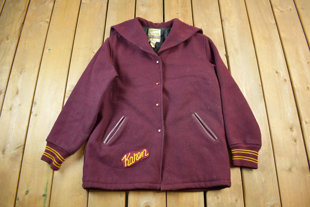 Vintage 1980s Collegiate Wool Varsity Jacket