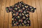 Vintage 1990s Travel Jamaica Button Up Shirt  90s Streetwear Fashion  Vacation  Travel & Tourism  Vintage Button Up  All Over Print