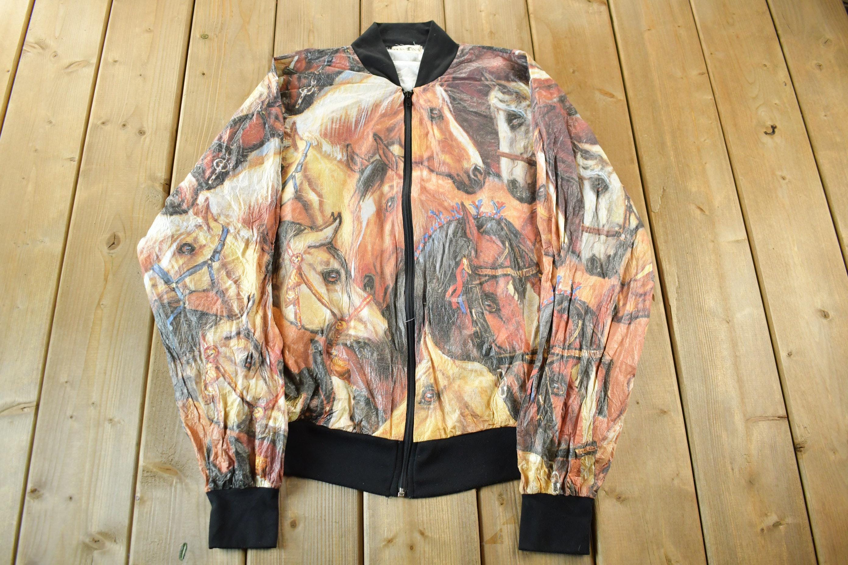 Vintage Horses Winona Tyvek By Dupont Windbreaker