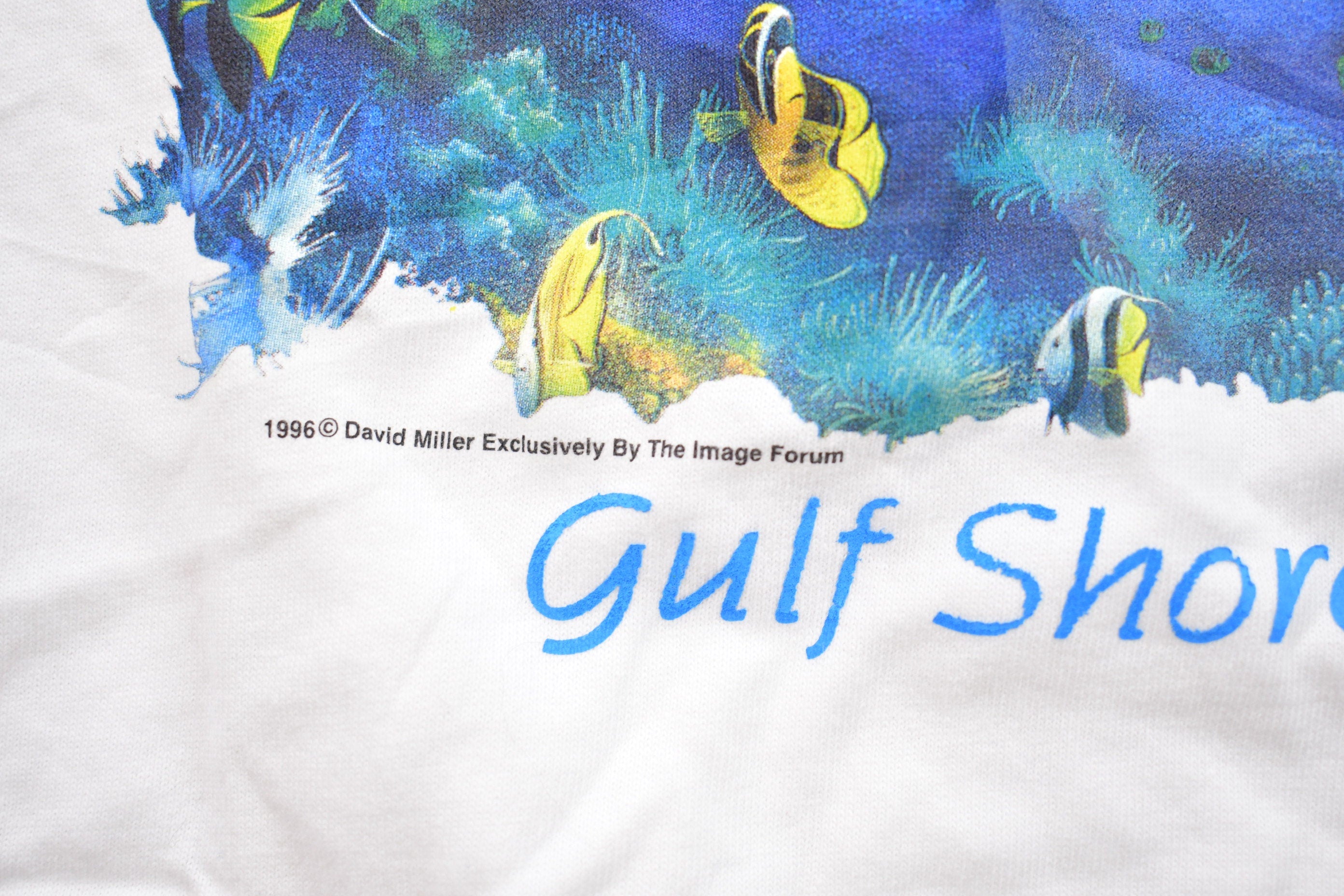 Vintage 1996 Gulf Shores Atlanta Whale Graphic T-Shirt