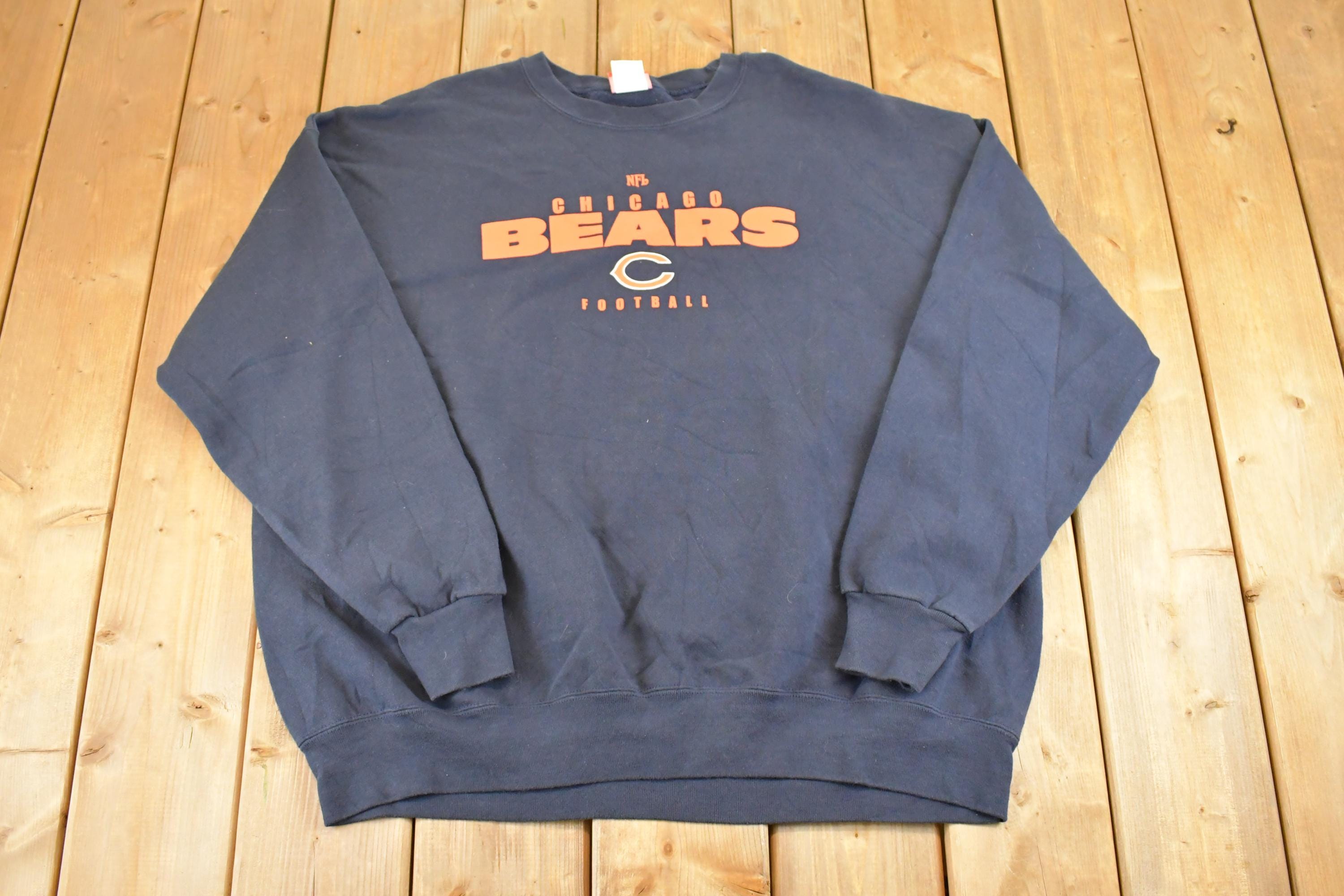 Vintage Y2K Reebok Chicago Bears Crewneck Sweatshirt Men's XXL / 90s NFL Football / Sportswear / Gridiron / Super Bowl