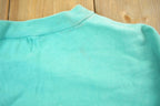 Vintage 1990s Turquoise Blank Crewneck Sweatshirt