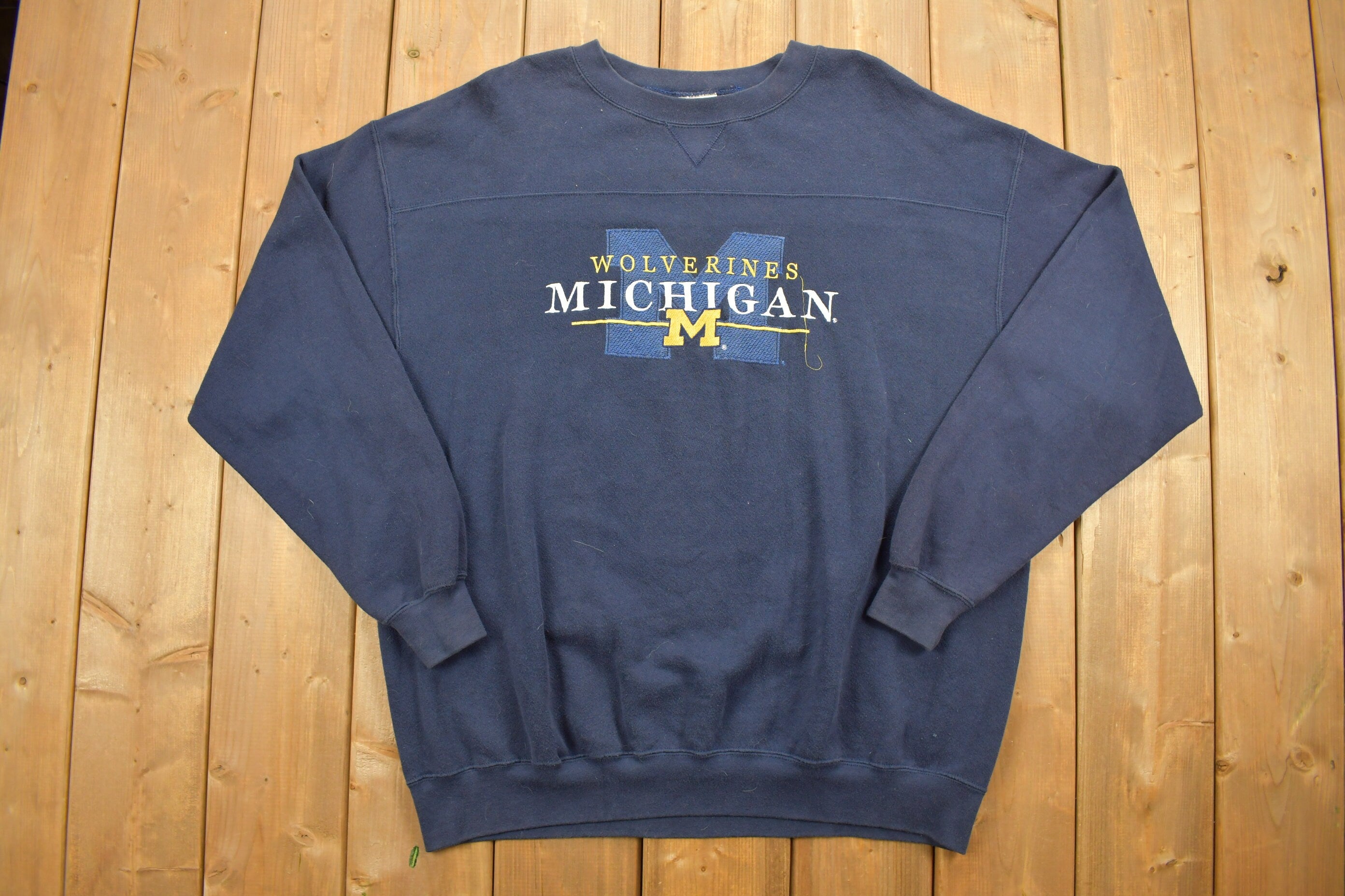 Vintage 1990's University of Michigan State Wolverines Collegiate Crewneck