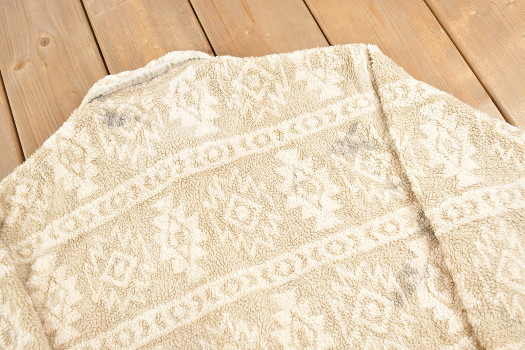 Vintage 1990s True Grit Aztec Fleece Sweater