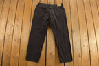 Vintage 1990s Lee Black Denim Straight Leg Jeans Size 36 x 29