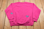 Vintage 1980s Lee Heart Graphic Raglan Crewneck Sweatshirt