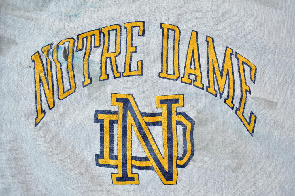 Vintage 1990s Champion Reverse Weave Warm Up Notre Dame Sweatshirt