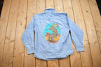 Vintage 1990s Port Embroidered Utah Denim Button Up Shirt