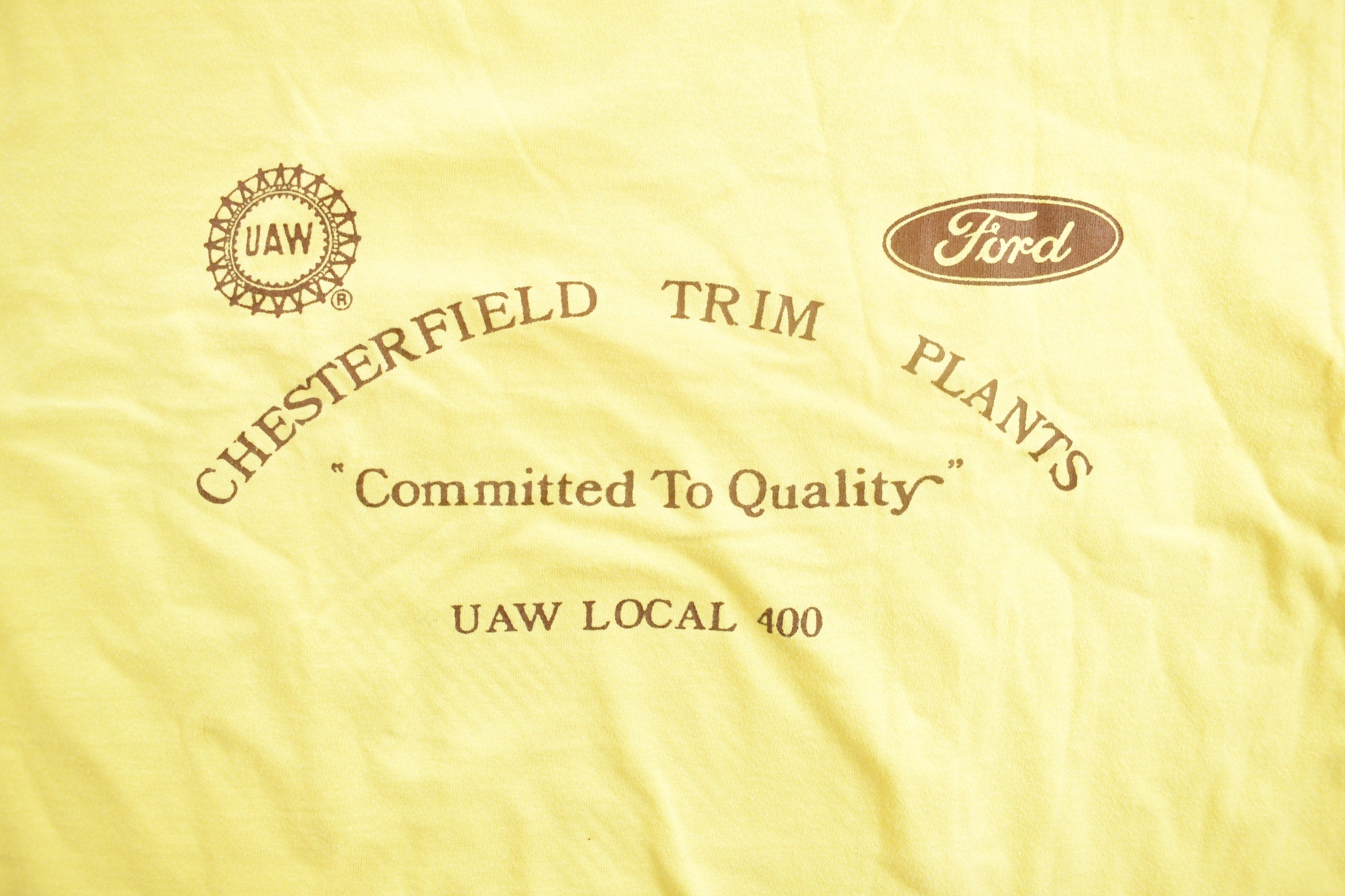 Vintage 1990s Yellow Ford Motors T-Shirt