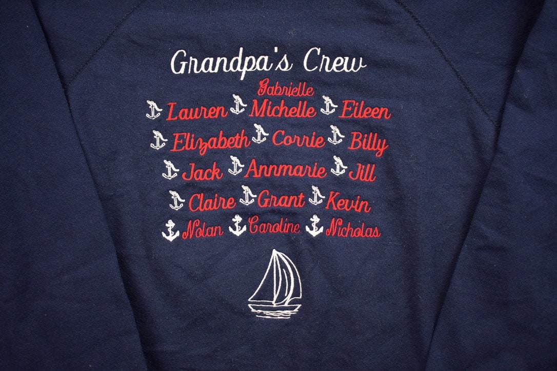 Vintage 1990s Cute Grandpa Crewneck Sweater