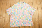 Vintage 1990s Bon Worth Abstract Button Up Shirt