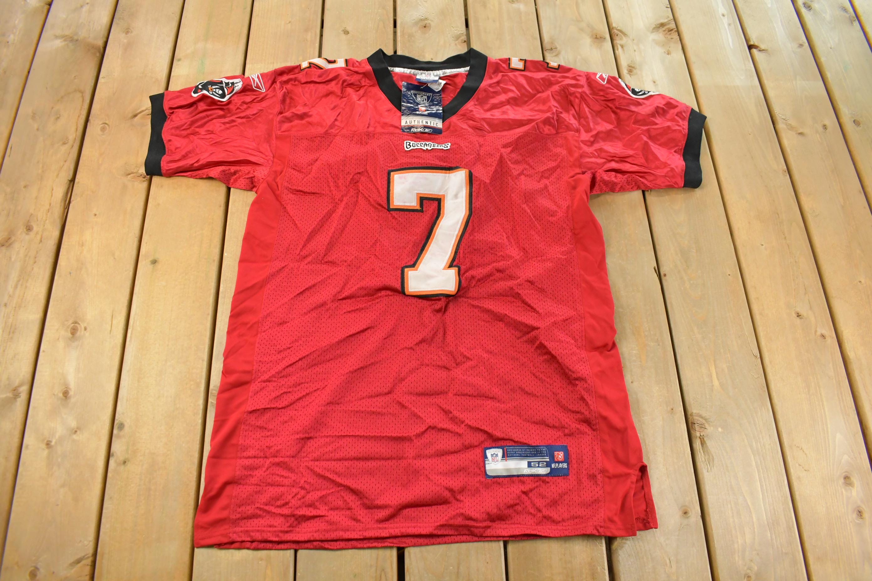 Vintage 2000s Tampa Bay Buccaneers Jeff Garcia #7 NFL On Field Stitched Jersey Men's Large