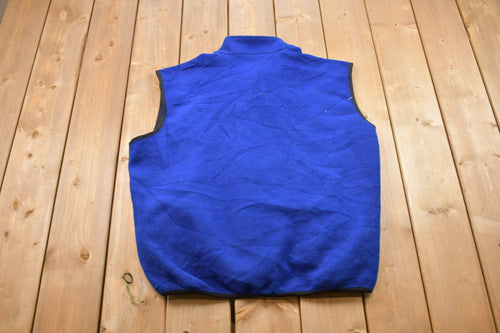 Vintage 1990s North Face Fleece Sweater Vest / Made in USA / Sportswear / 90s Crewneck / Streetwear / Athleisure / Hiking /