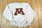 Vintage 1990s Minnesota University Pro Weave Crewneck Mens M