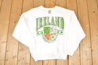 Vintage 1990s Ireland Sportsprint Crewneck Sweatshirt Men's L