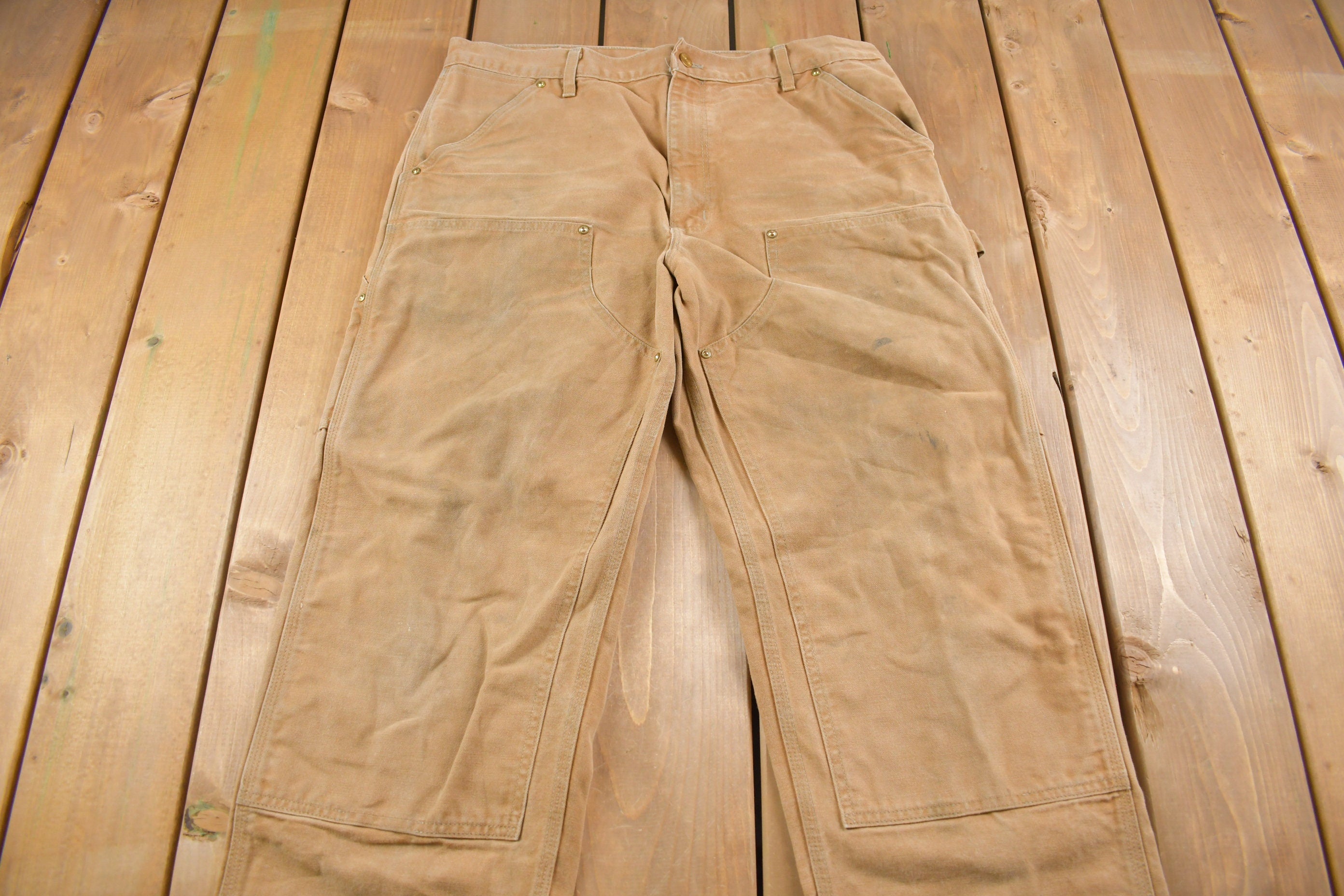 Vintage 1990s Carhartt Double Knee Work Pants Size 36 x 30