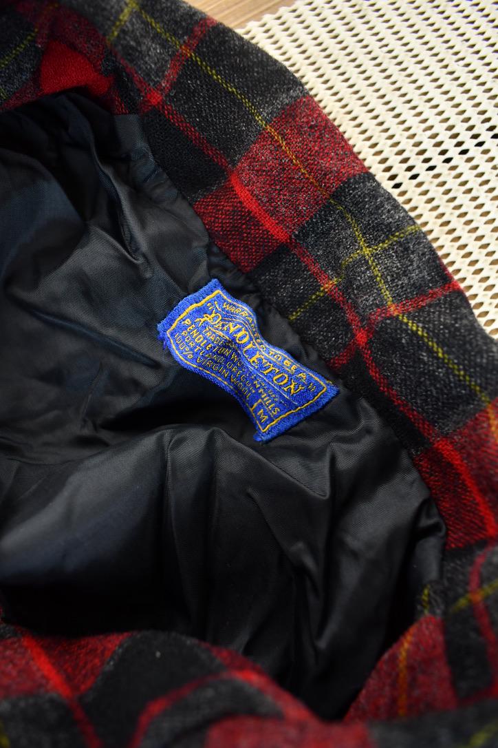 Vintage 1960s Pendleton Plaid Button Up Tartan Coat /