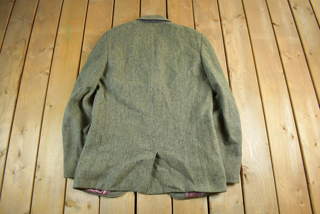 Vintage 1990s Wool Blend Button Up Blazer Jacket Men's Large