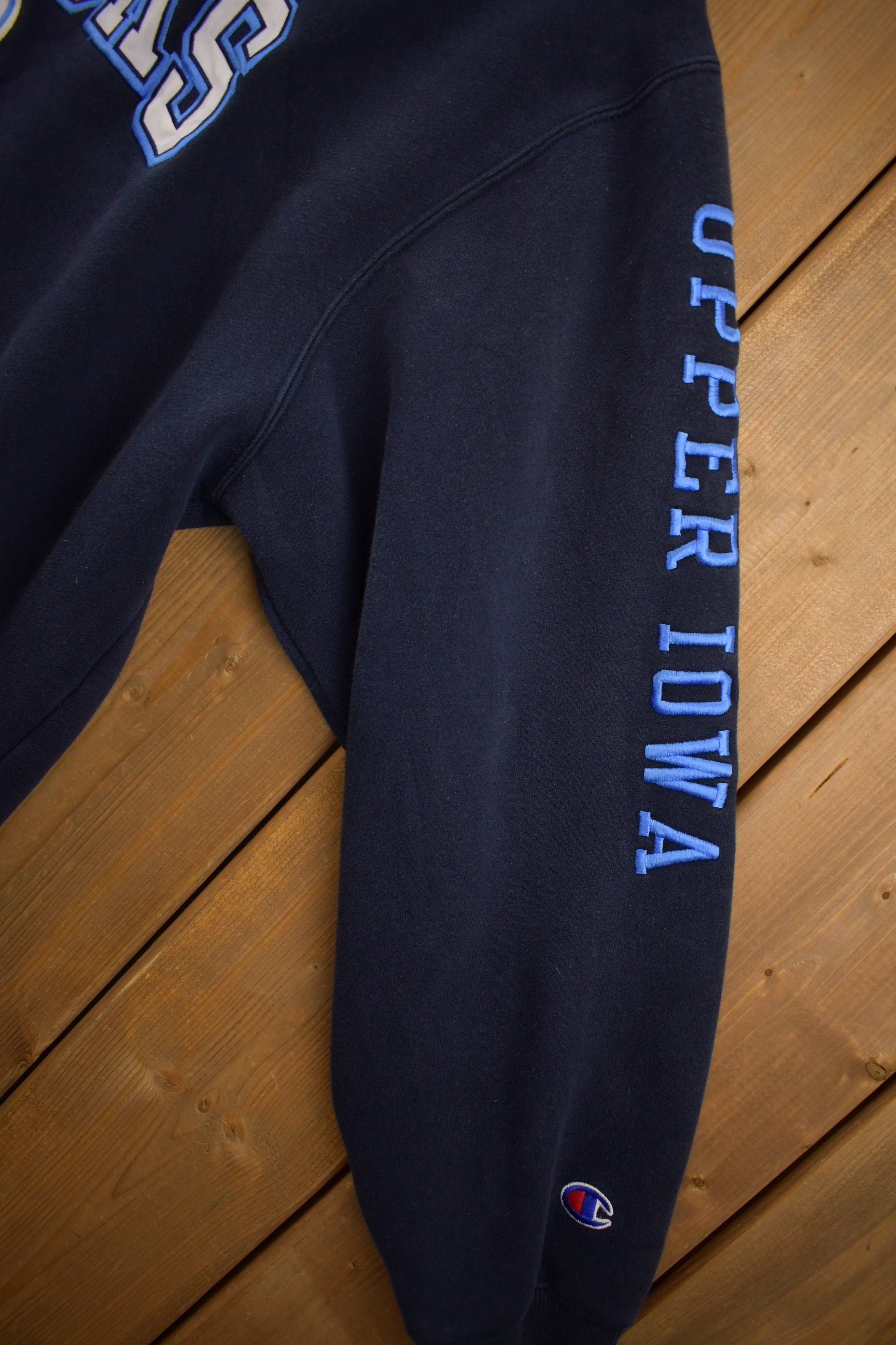 Vintage 1990s Champion Upper Iowa Peacocks Collegiate Hoodie