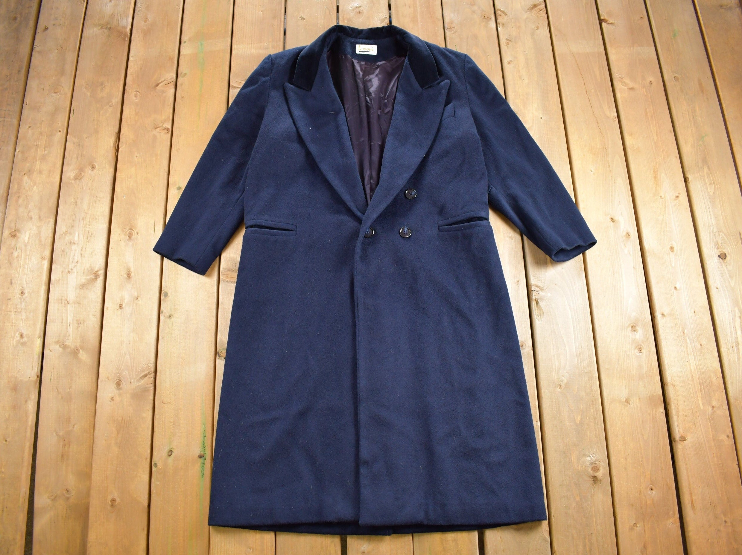 Vintage 1970s Lorovi Full Length Wool Coat