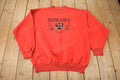 Vintage 1990s University Of Nebraska Huskers Embroidered Collegiate Crewneck Made In USA