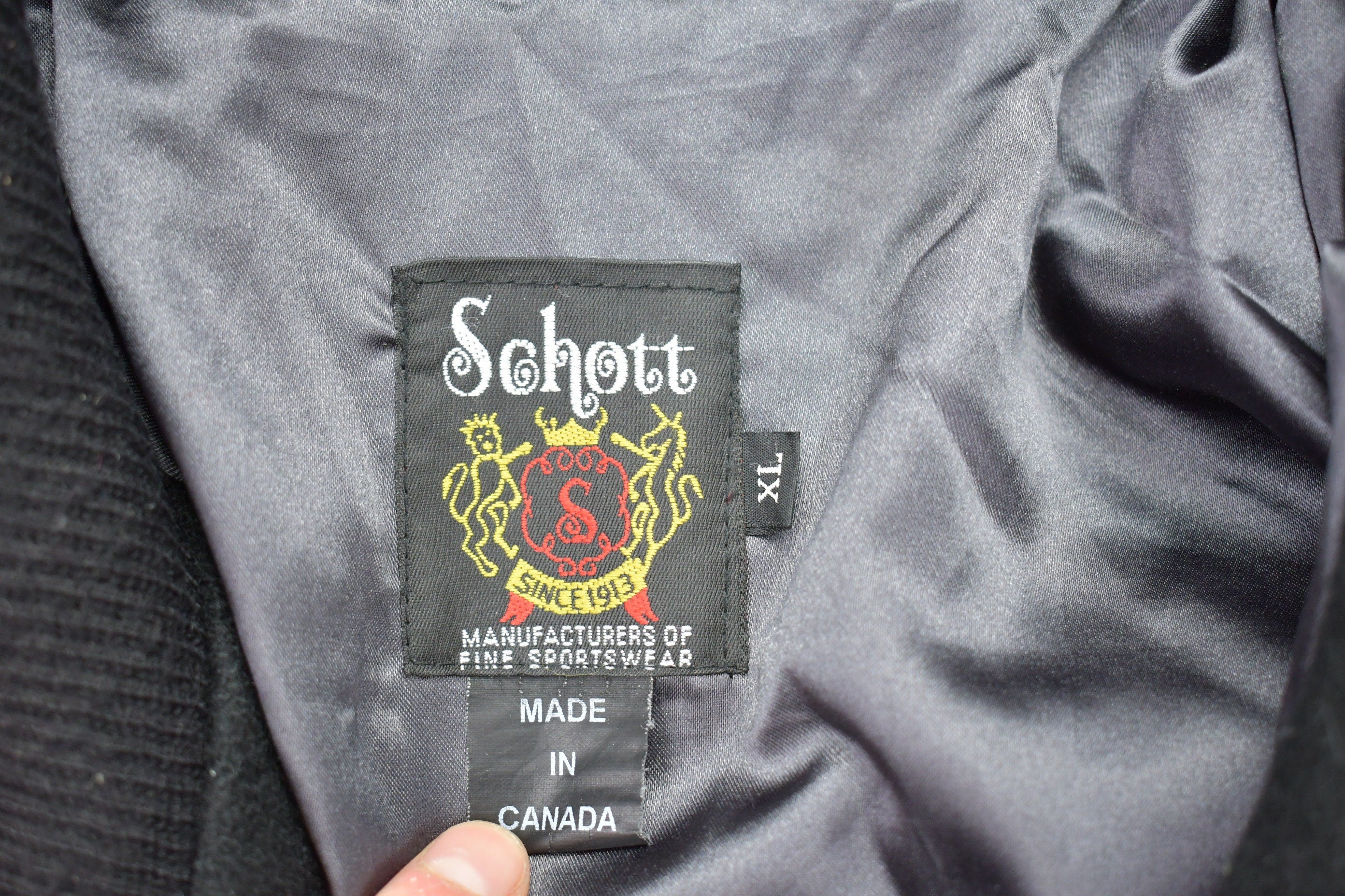 Vintage 1980s Schott 100% Wool Jacket