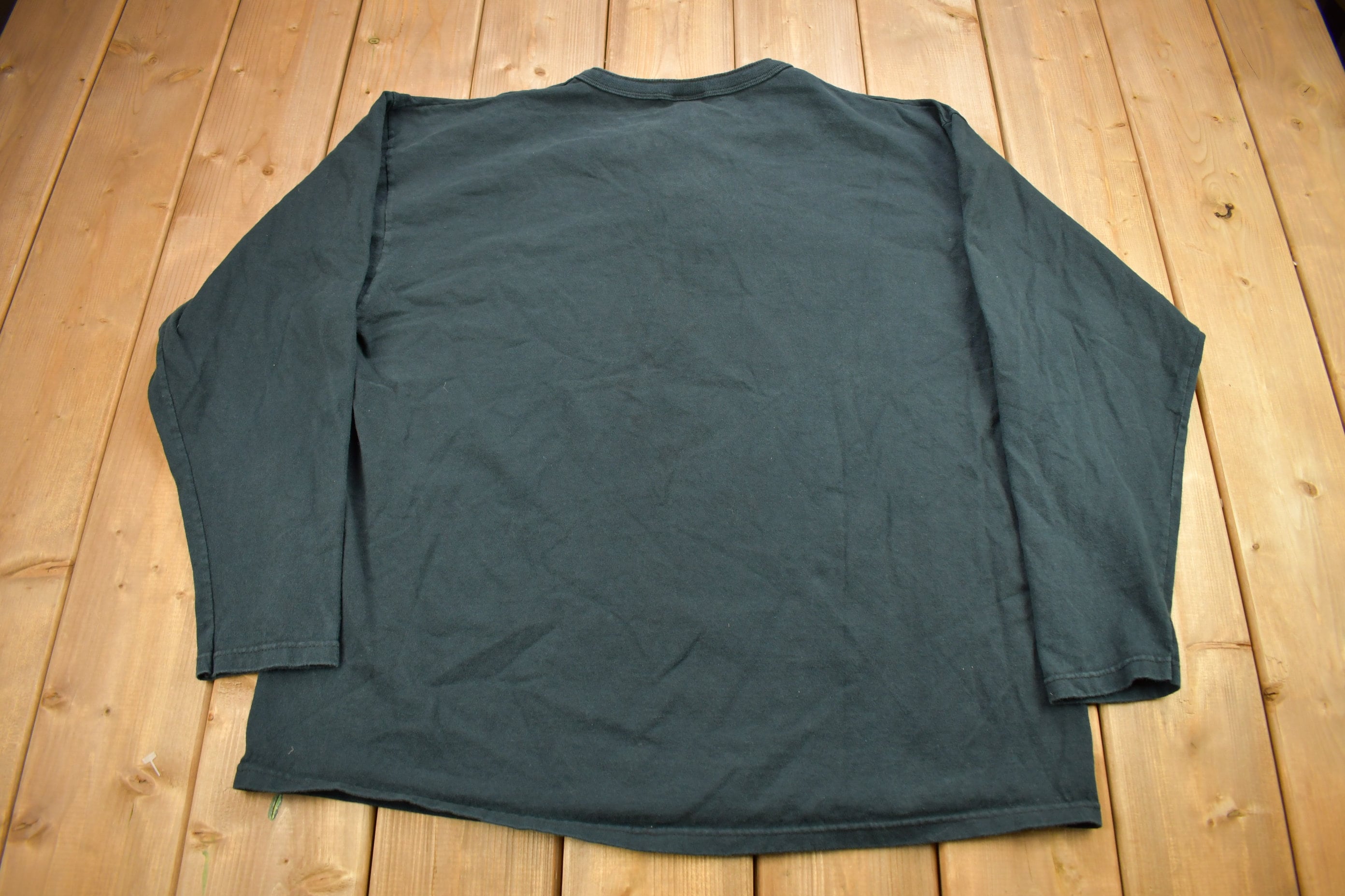Vintage 2000 Harley Davidson Motorcycles Long Sleeve Henley T-Shirt