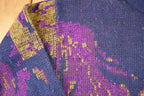 Vintage 1990s Andrea AOP Floral Wool Knit Crewneck Sweater Women's L /