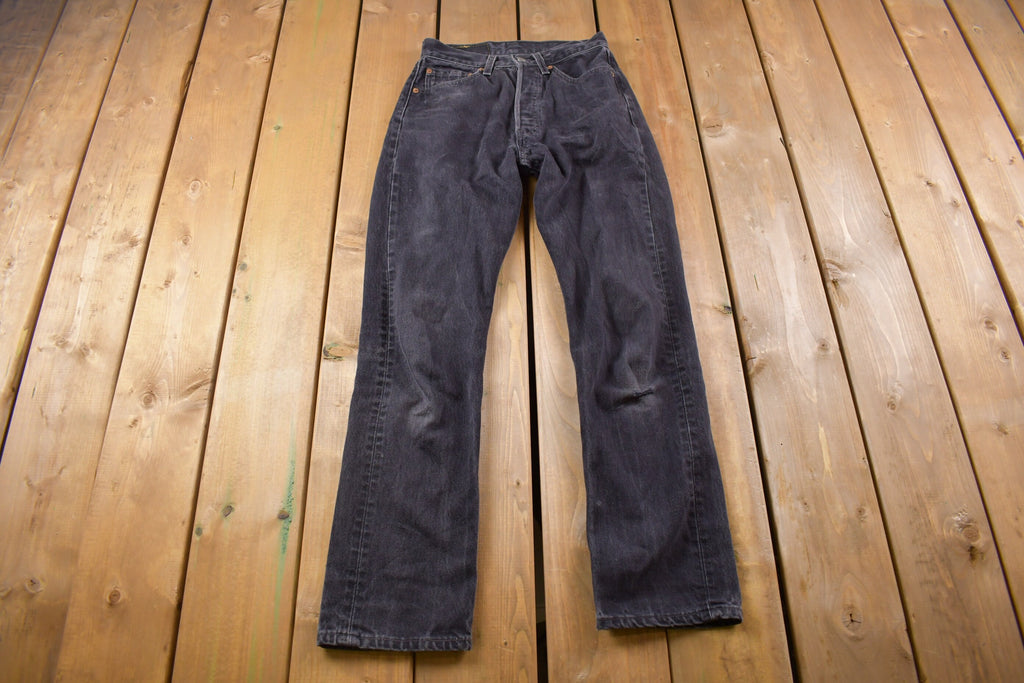 Vintage 1990s Levi's 501 Red Tab Embroidered Jeans Size 26 x 29