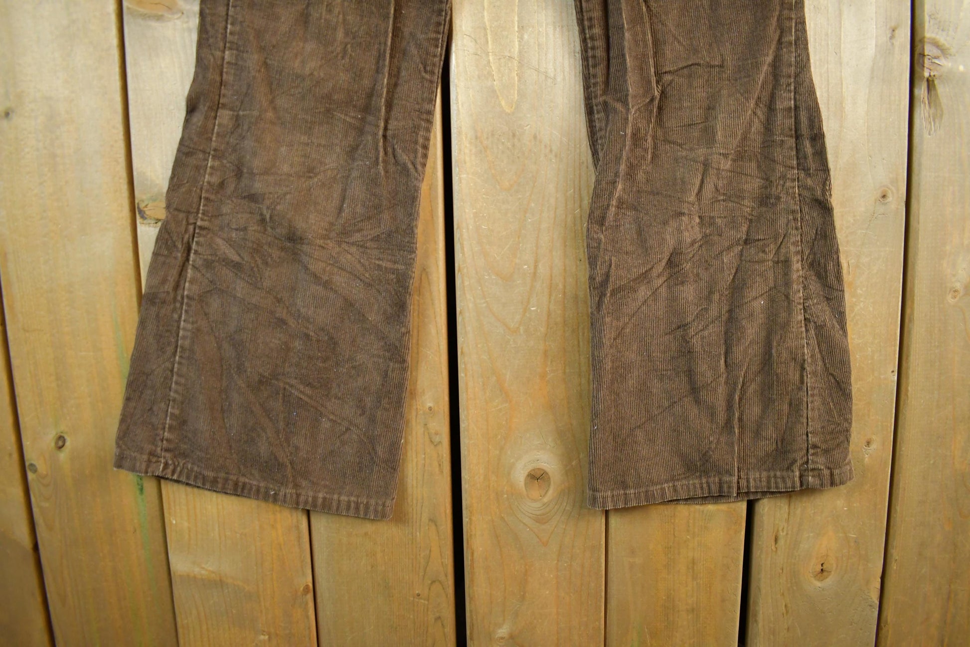 Vintage 1970s Bell Bottom Corduroy Flare Pants Size 32 x 31