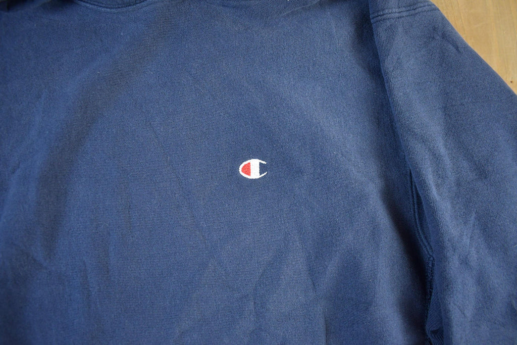 Vintage 90s Champion Reverse Weave Hoodie: USA Made, Men's Large