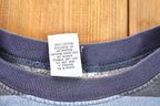 Vintage 1990s Z Carvaricci Striped Grunge Crewneck Sweatshirt Men's L