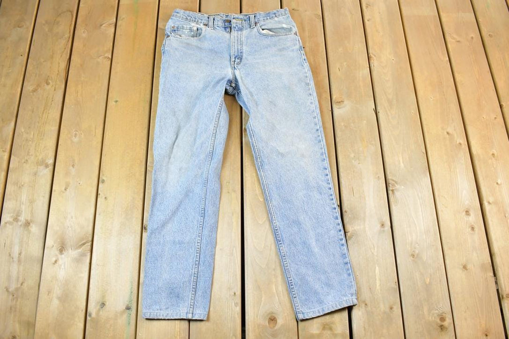 Vintage 1990s Levi Strauss Red Tab 512 Denim Jeans Size 33 x 34 Made In USA