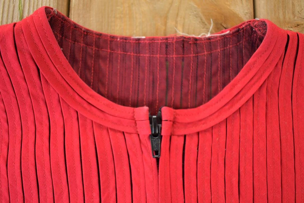 Vintage 1990s Red Abstract Pattern Fancy Crewneck Sweater