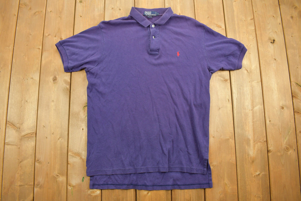 Vintage Polo Ralph Lauren Purple Collared Polo T Shirt