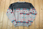 Vintage 1990s North Country Knit Crewneck Sweater