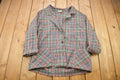 Vintage 1980s Blair Plaid Button Up Blazer Shirt