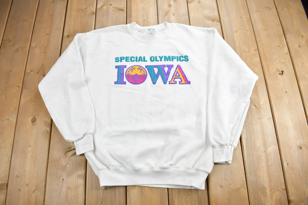 Vintage 1990s Special Olympics Iowa Crewneck Sweatshirt