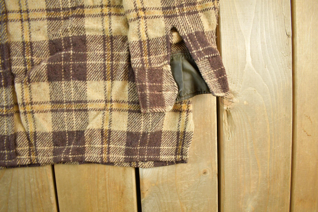 Vintage 1970s Pariani Wool Button Up Shirt Jacket Men's Large