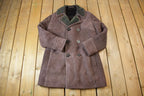 Vintage 1980s Double Breasted Full Shearling Jacket - Made in England