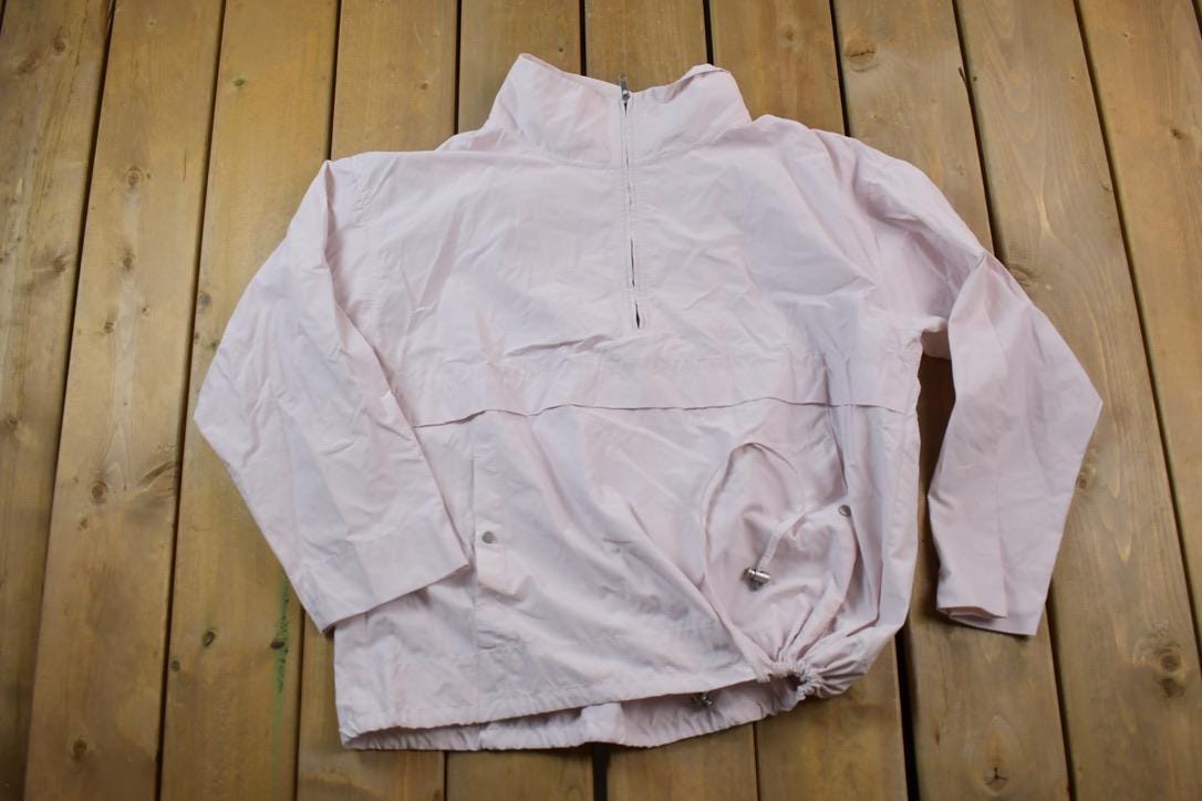 Vintage 1990s Eileen Fisher Quarter Zip Windbreaker Jacket