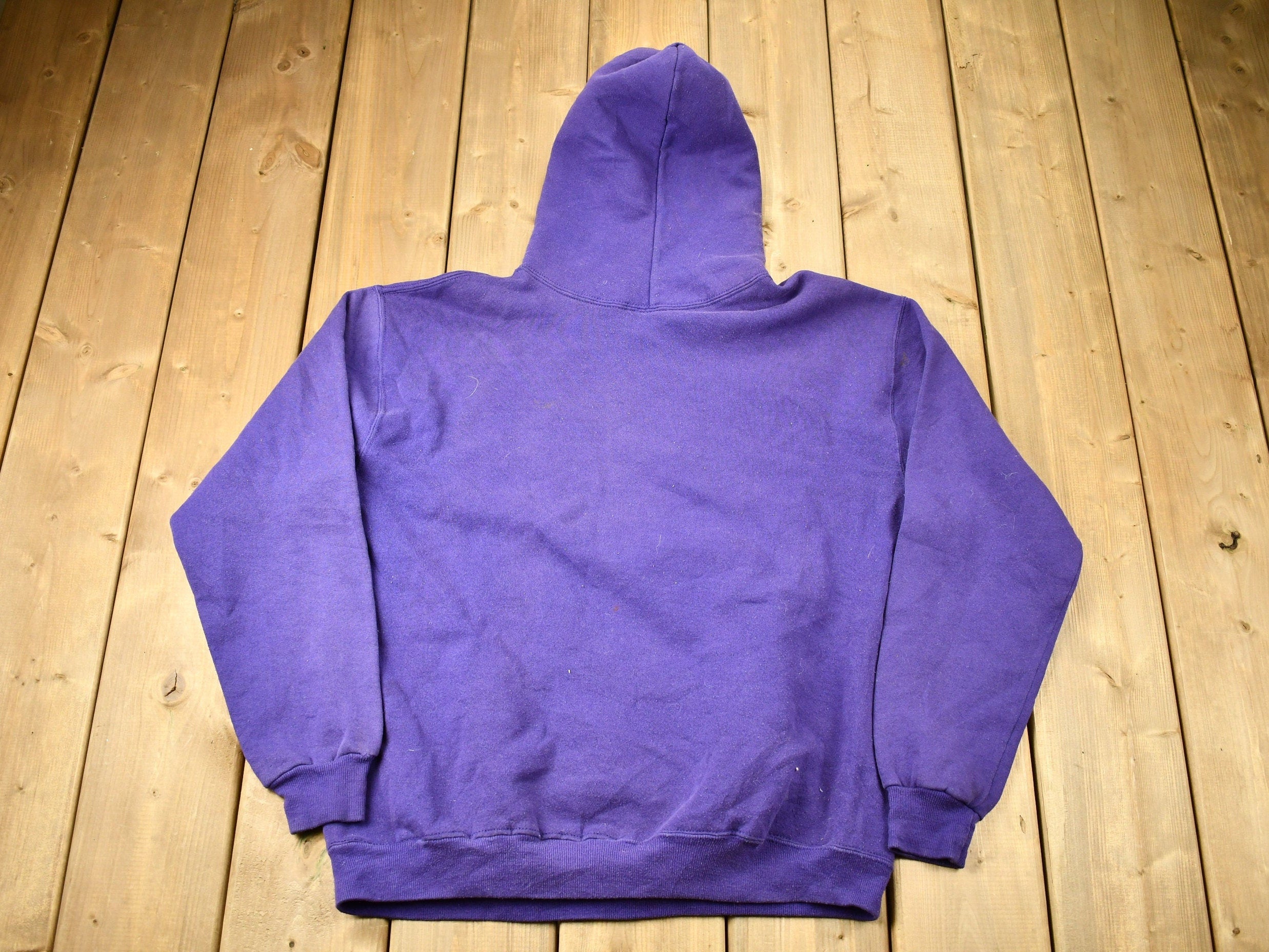 Vintage 1980s Bowling Green High School Purples Graphic Hoodie Made In USA