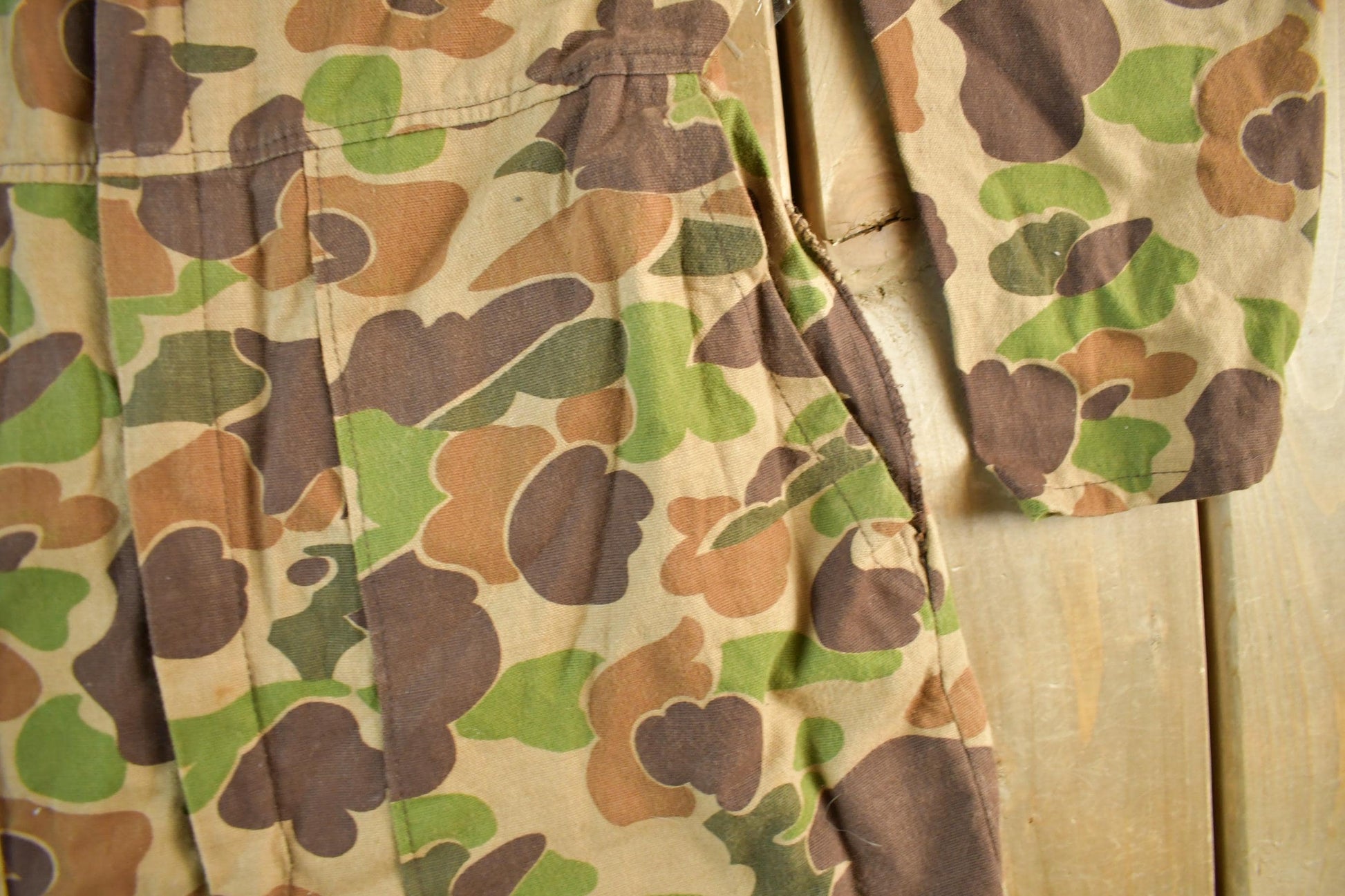 Vintage 1970s Ostling Camo Hunting Coveralls Men's 33 x 27